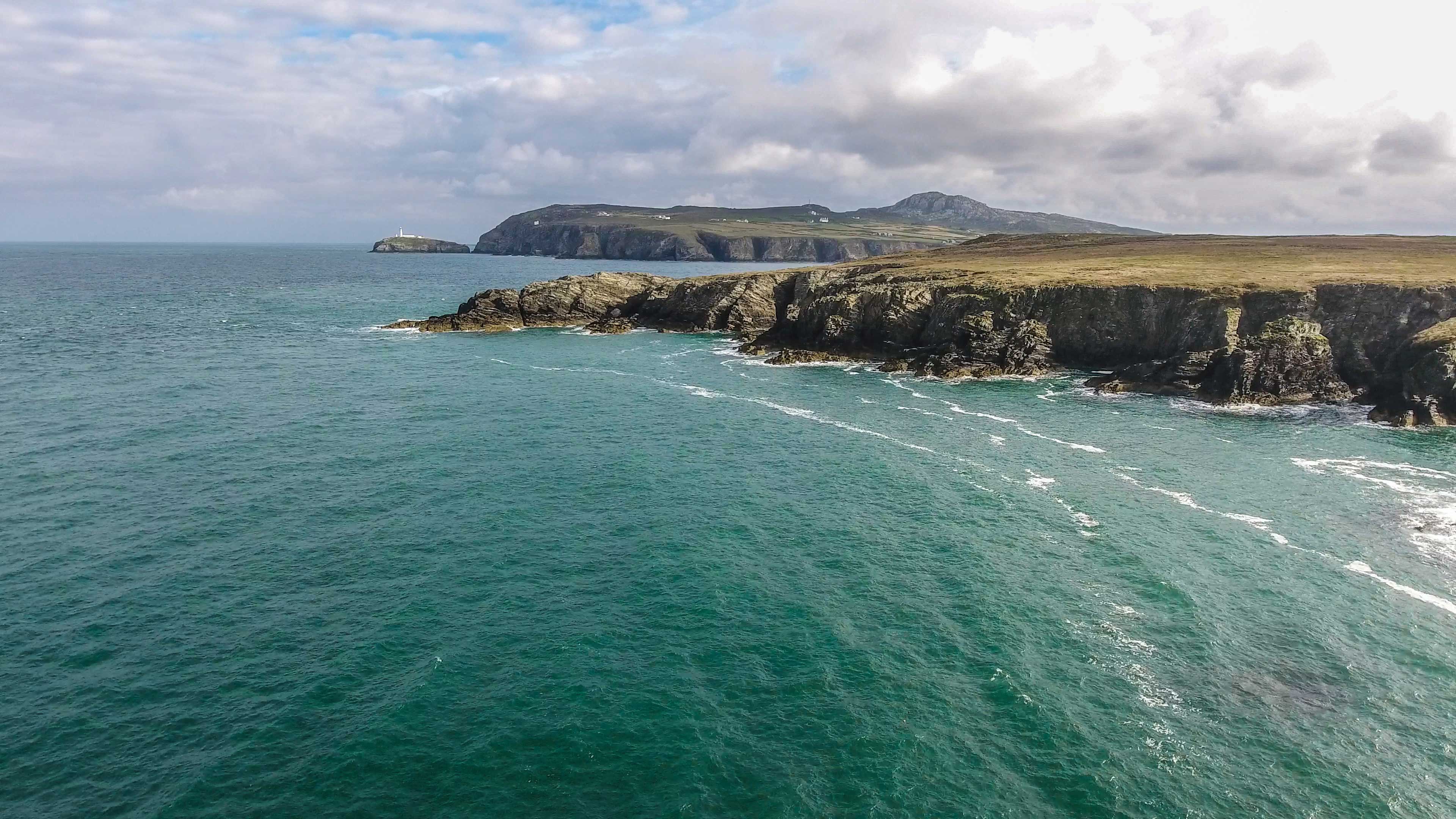 Sea coast in North Wales
