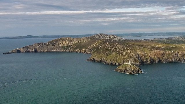 Sea coast in wales